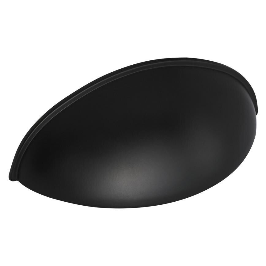 Howdens Metric Handle 233mm 330mm Cup and Round Knob Matt Black
