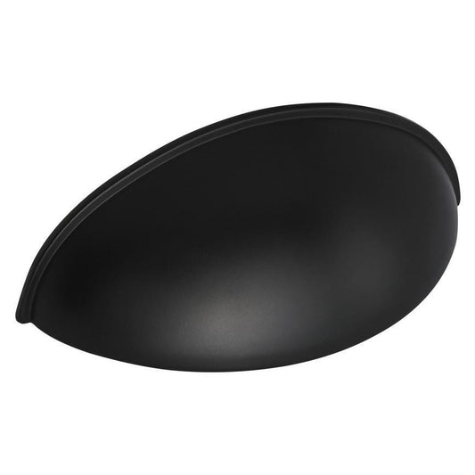 Howdens Metric Handle 233mm 330mm Cup and Round Knob Matt Black