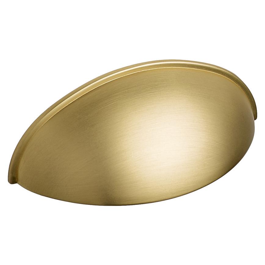 Howdens Metric Handle 233mm 330mm Cup and Round Knob Brushed Brass Effect