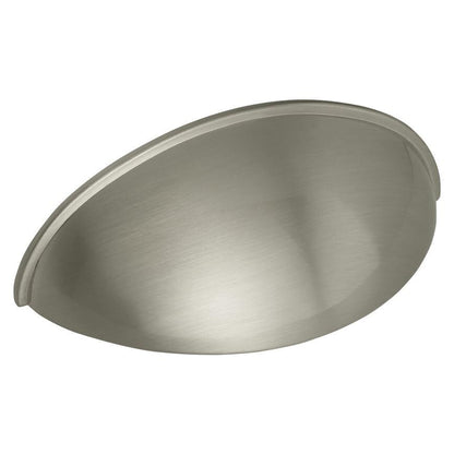 Howdens Metric Handle 233mm 330mm Cup and Round Knob Brushed Nickel Effect