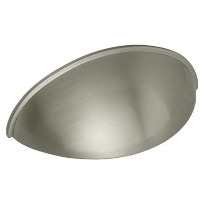 Howdens Metric Handle 233mm 330mm Cup and Round Knob Brushed Nickel Effect