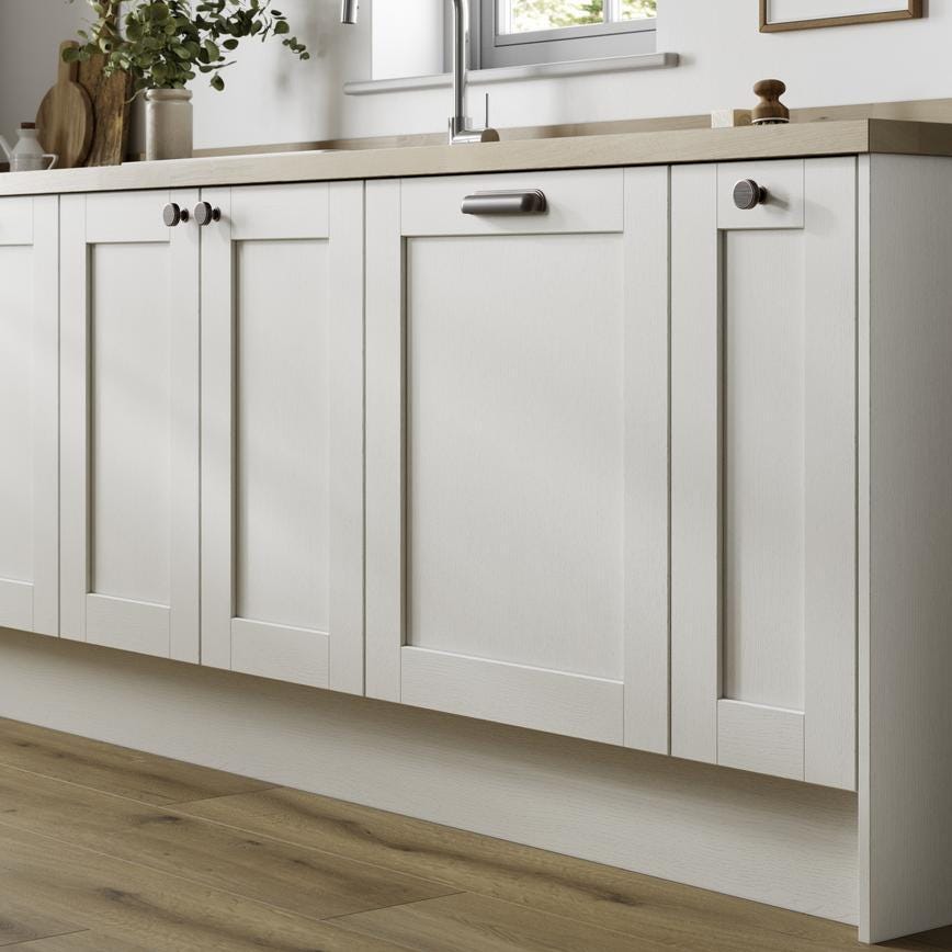 Howdens Contessa Cup Handle & Knob Blackened Copper Effect Traditional Classic