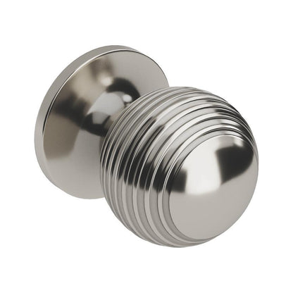 Howdens Beehive Aged Brass Effect Fluted Round Cupboard Door Knob 32mm