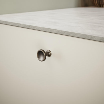 Furnipart Chateau Handle 128mm, Round Knob & T-Knob Antique Brown