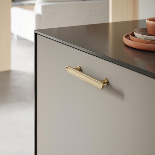 Furnipart Chateau Handle 128mm, Round Knob & T-Knob Dark Brushed Gold