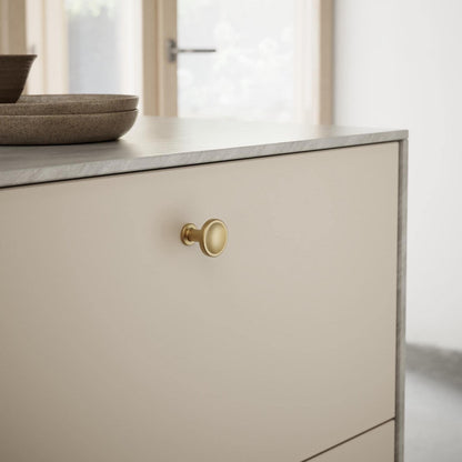 Furnipart Chateau Handle 128mm, Round Knob & T-Knob Dark Brushed Gold