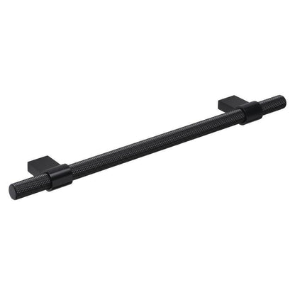 Howdens Knurled Brushed Black Handles 225mm 705mm T-Knob Round Knob