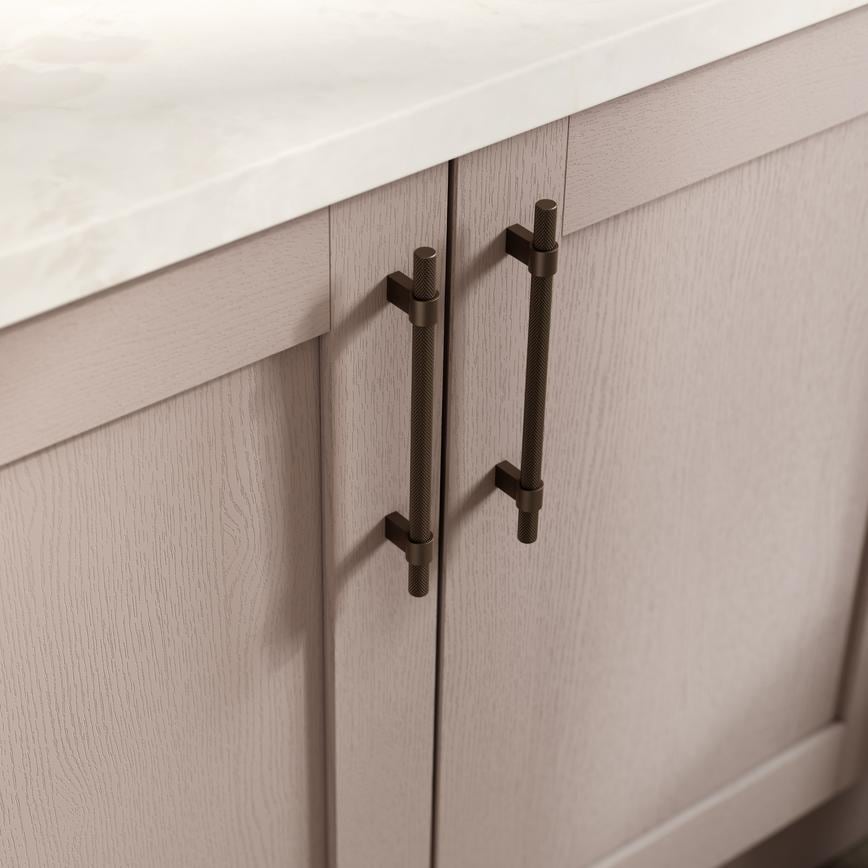 Howdens Knurled Brushed Bronze Handles 225mm 705mm T-Knob Round Knob