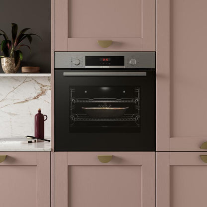 Howdens Lunar Half Moon Cupboard Handle 85mm Black, Brass & Fluted Brass