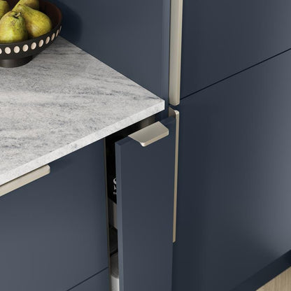 Howdens Edge Matt Nickel Effect Trimline Bar Cupboard Handle 80mm 230mm 380mm