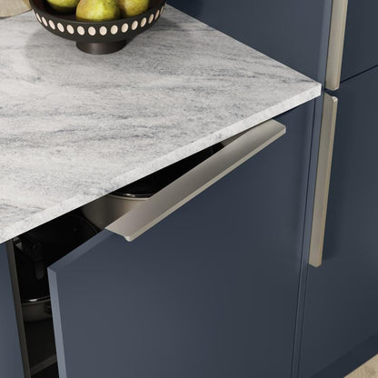 Howdens Edge Matt Nickel Effect Trimline Bar Cupboard Handle 80mm 230mm 380mm