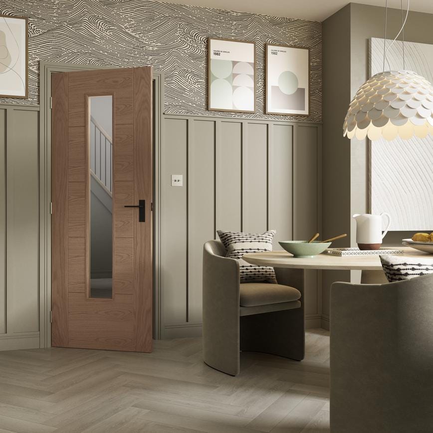 Howdens Fuller and Forge Munch Matt Black Lever on Slim Backplate Latch Door Handle Pair Howdens