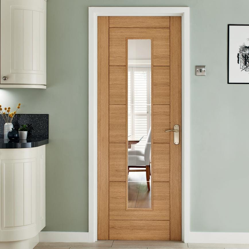 Howdens Fuller and Forge Garda Polished Brass Lever on Backplate Latch Door Handle Pair Howdens