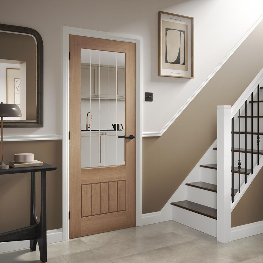 Howdens Carlisle Brass Serozzetta Edge Matt Black Fire Rated Lever on Rose Door Handle Pair