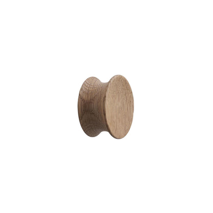 Furnipart Pulley Oak Clear Lacquered Wooden Knob 50mm