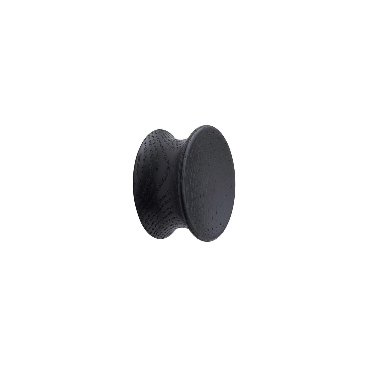 Furnipart Pulley Black Stained Oak Wooden Knob 50mm