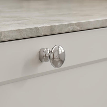 Furnipart Baron Cup 64mm, T Knob & Round Knob Bright Nickel