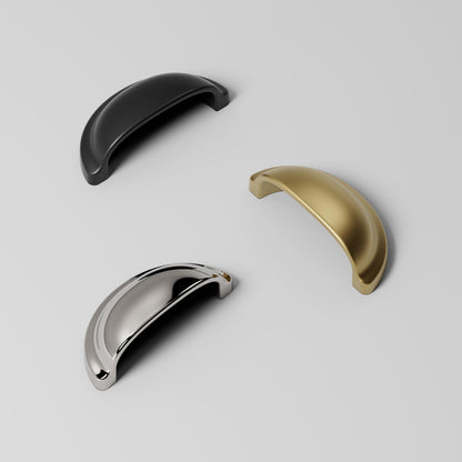 Furnipart Baron Cup 64mm, T Knob & Round Knob Bright Nickel