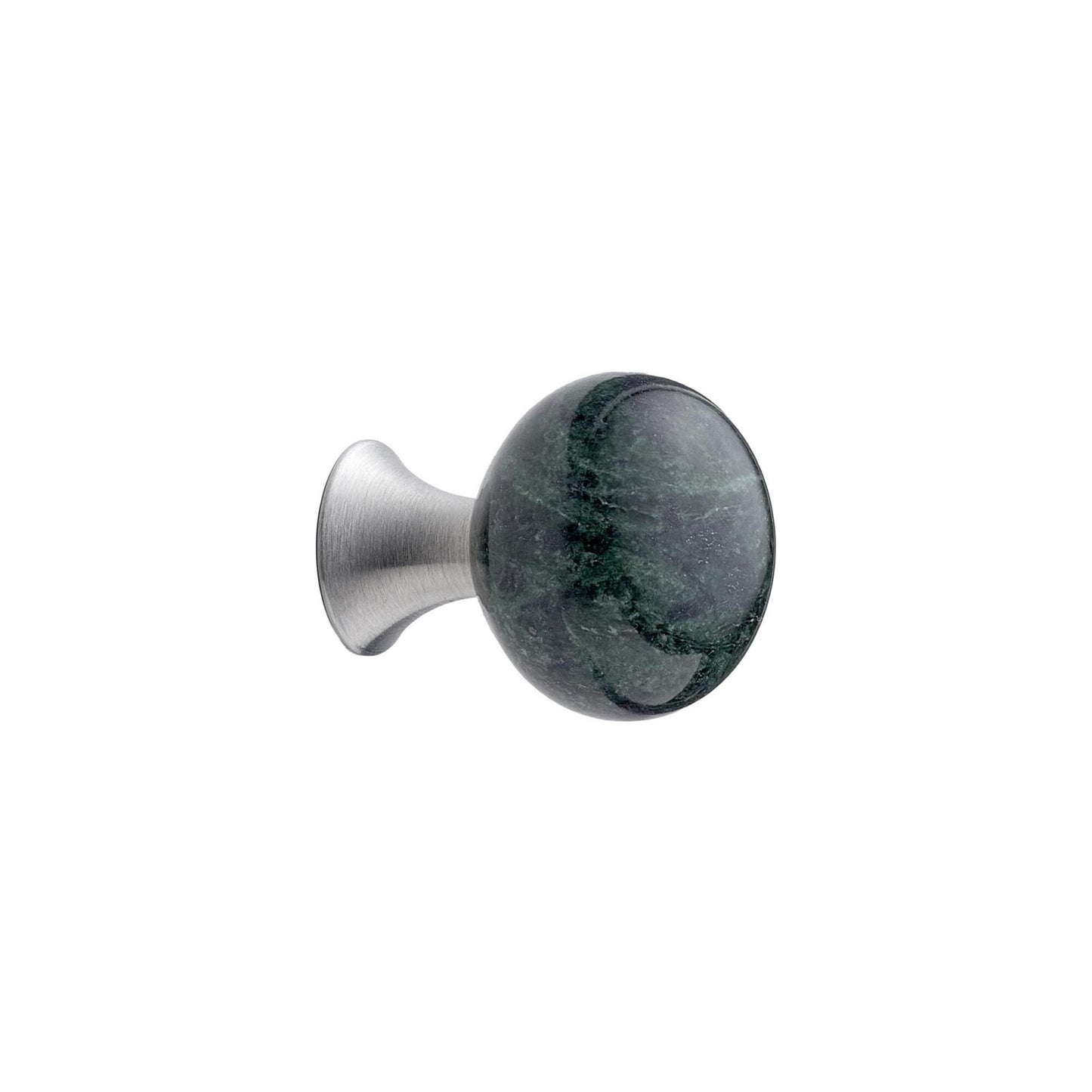 Furnipart Bead Straight Knob Marble White & Green 28mm Diameter