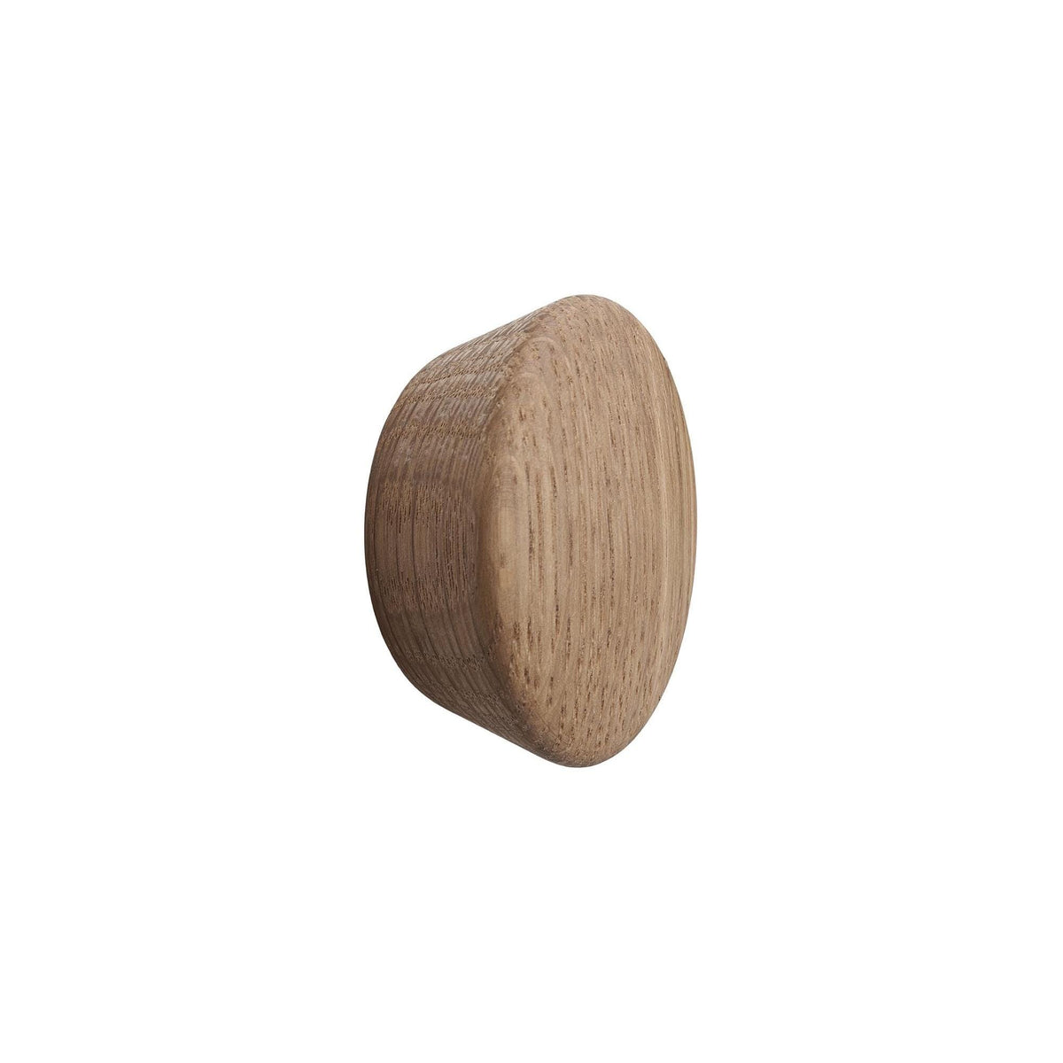 Furnipart Beret Oak Clear Lacquered & Black Wooden Knob 45mm