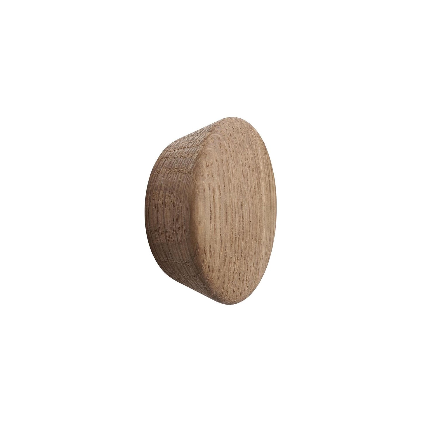 Furnipart Beret Oak Clear Lacquered & Black Wooden Knob 45mm