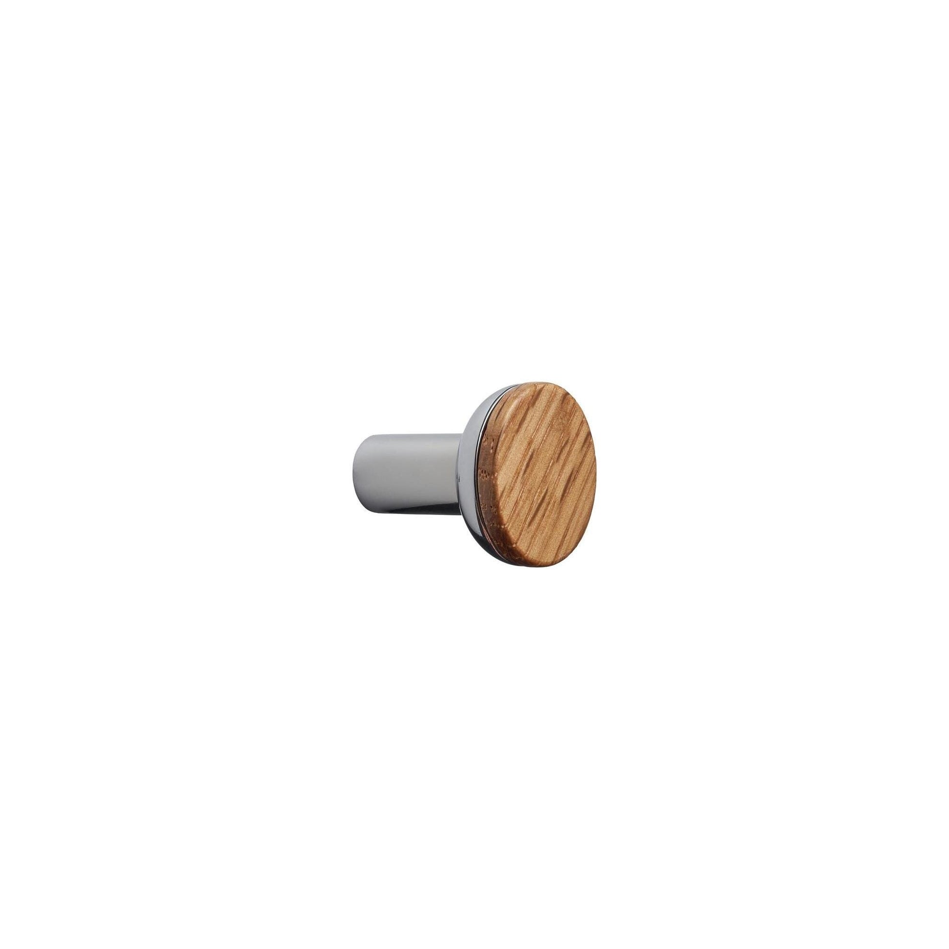 Furnipart Bis Handle & Round Knob Lacquered Oak Chrome 160mm