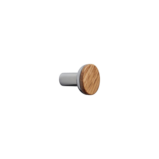 Furnipart Bis Handle & Round Knob Lacquered Oak Chrome 160mm