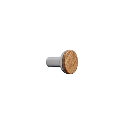 Furnipart Bis Handle & Round Knob Lacquered Oak Chrome 160mm