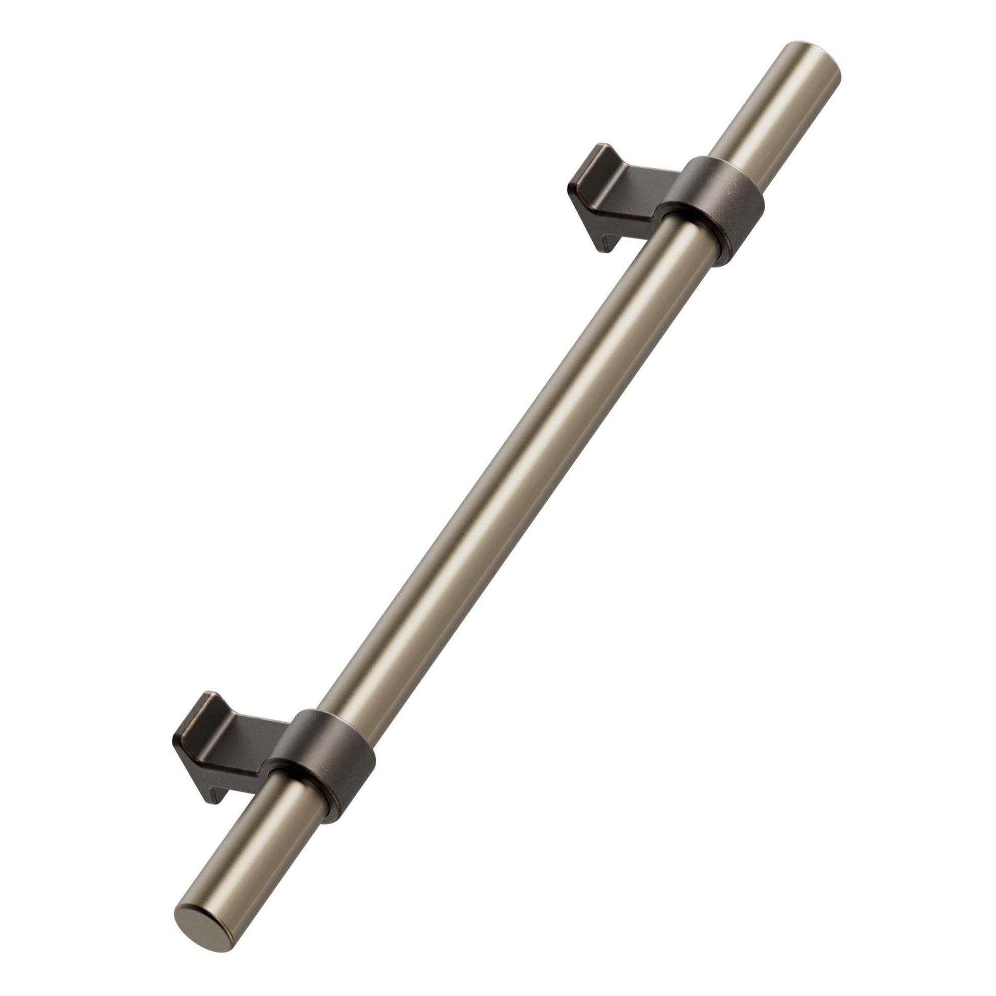 Furnipart Bond Handles & T-Knob Antique Brown Fine Brushed Brass 160mm 320mm T-Knob
