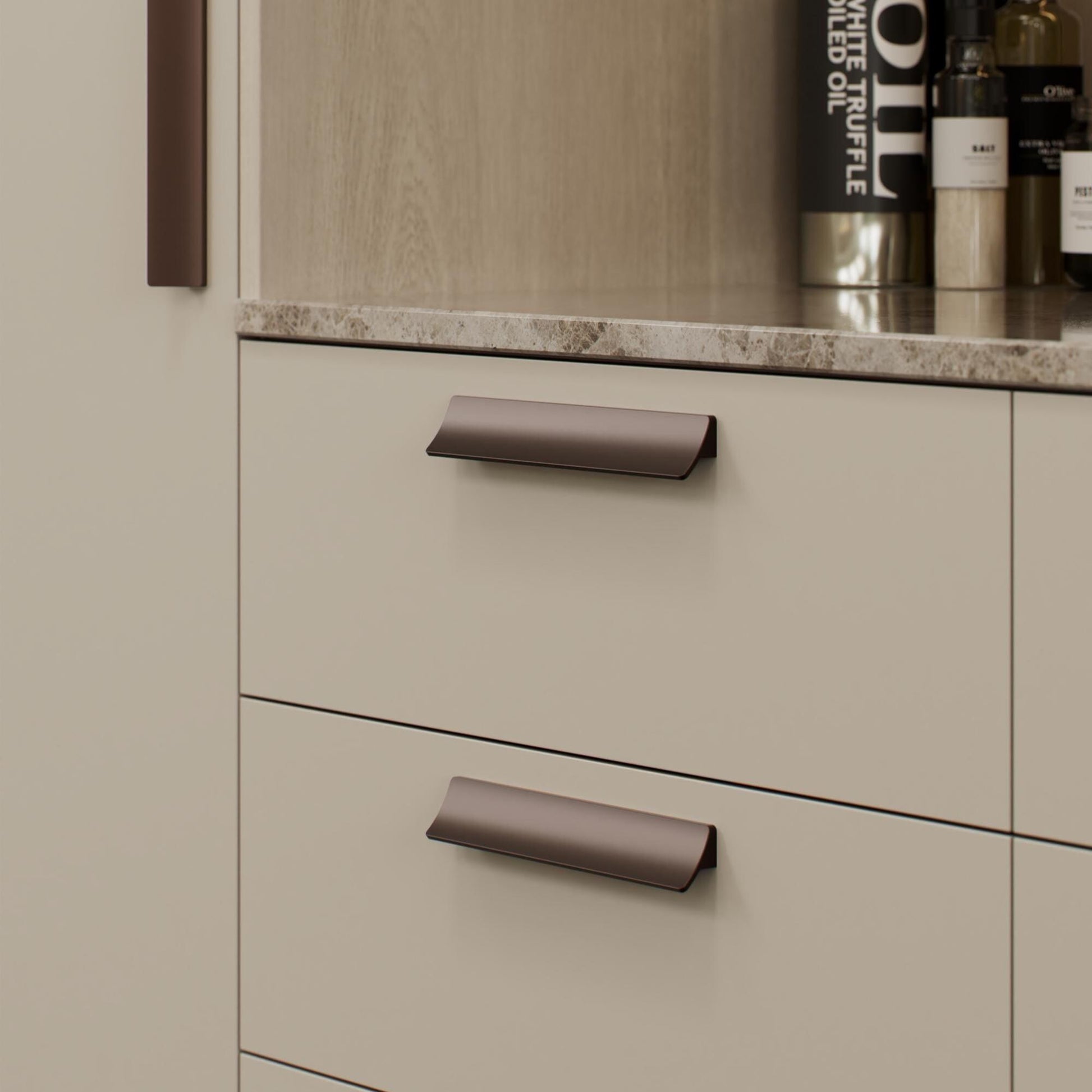 Furnipart Ciel Handle Matt Bronze 50mm 200mm & 600mm