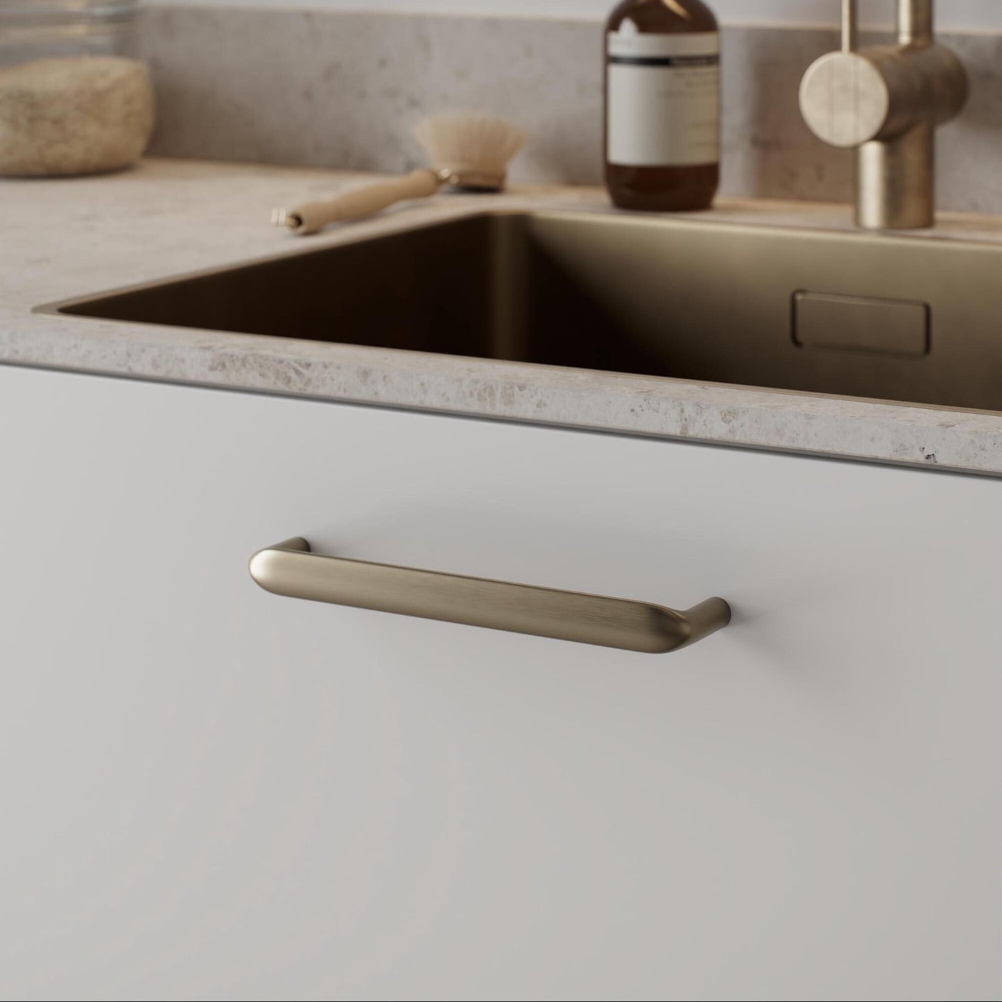 Furnipart Cobra Handle Brushed Brass 160mm & 320mm