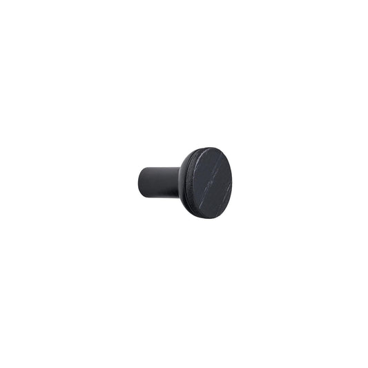 Furnipart Bis Handle & Round Knob Stained Black Oak Matt Black 160mm