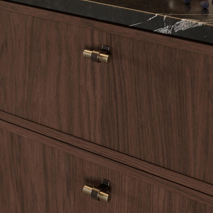 Furnipart Bond Handles & T-Knob Antique Brown Fine Brushed Brass 160mm 320mm 2x544mmmm