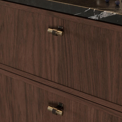 Furnipart Bond Handles & T-Knob Antique Brown Fine Brushed Brass 160mm 320mm T-Knob