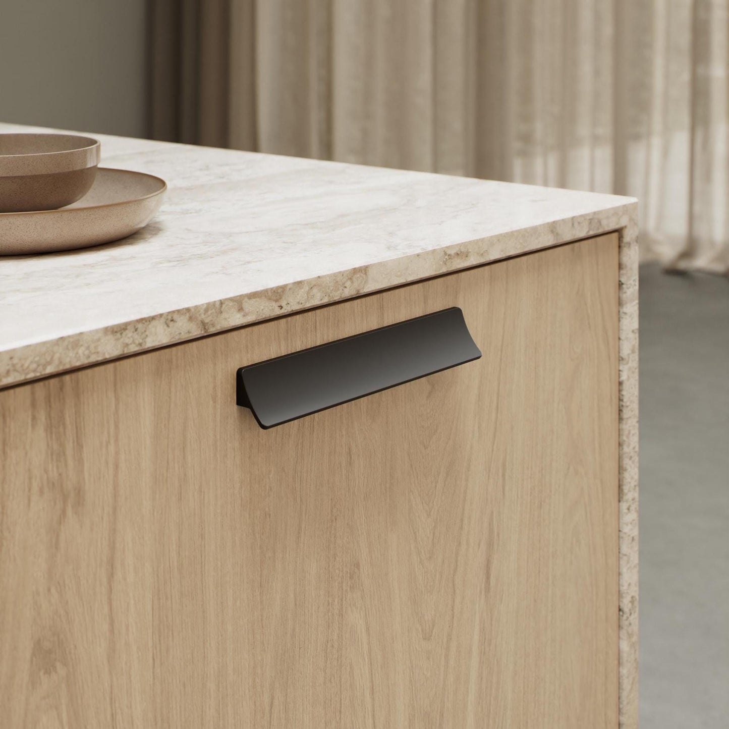 Furnipart Ciel Handle Matt Black 50mm 200mm & 600mm