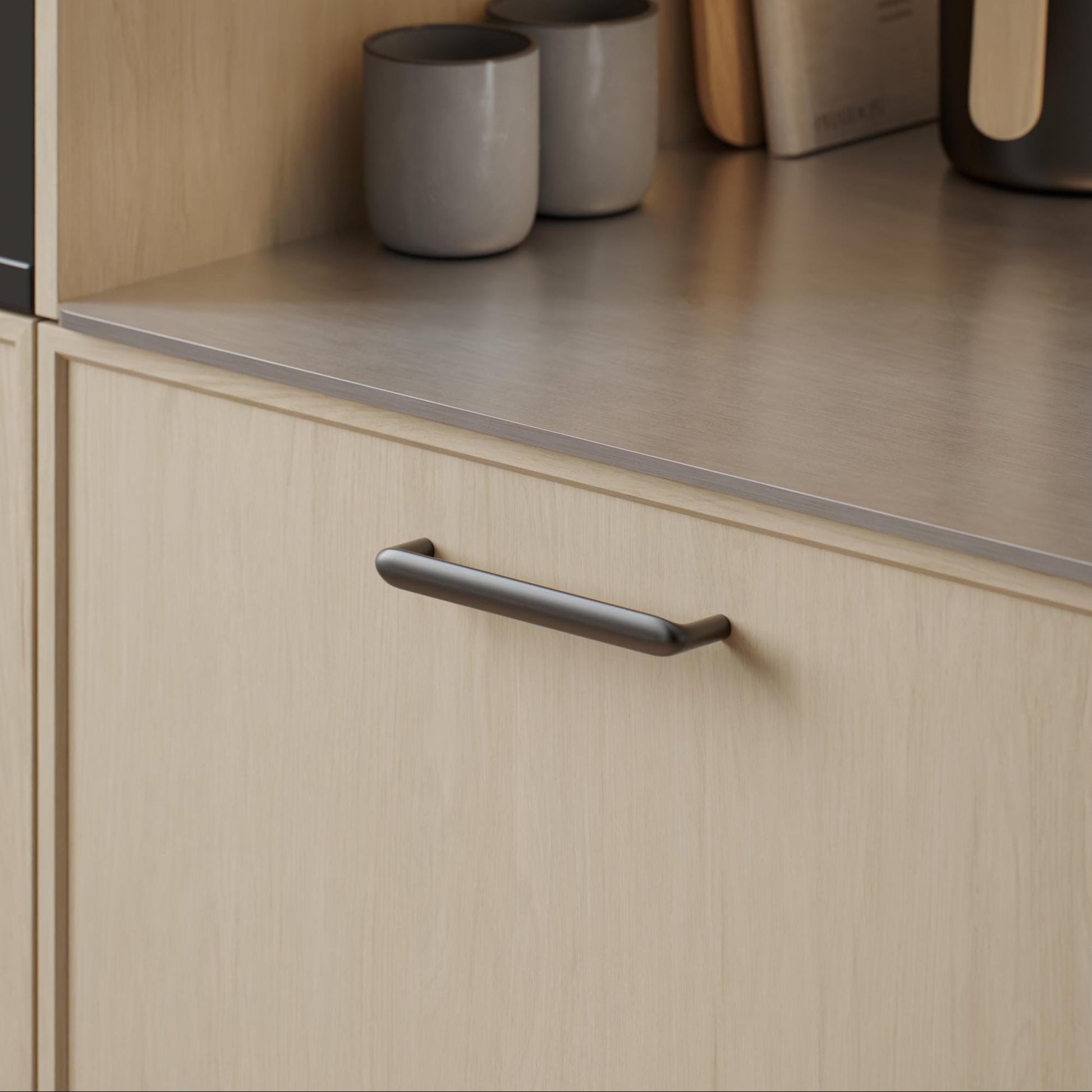 Furnipart Cobra Handle Gun Metal 160mm & 320mm