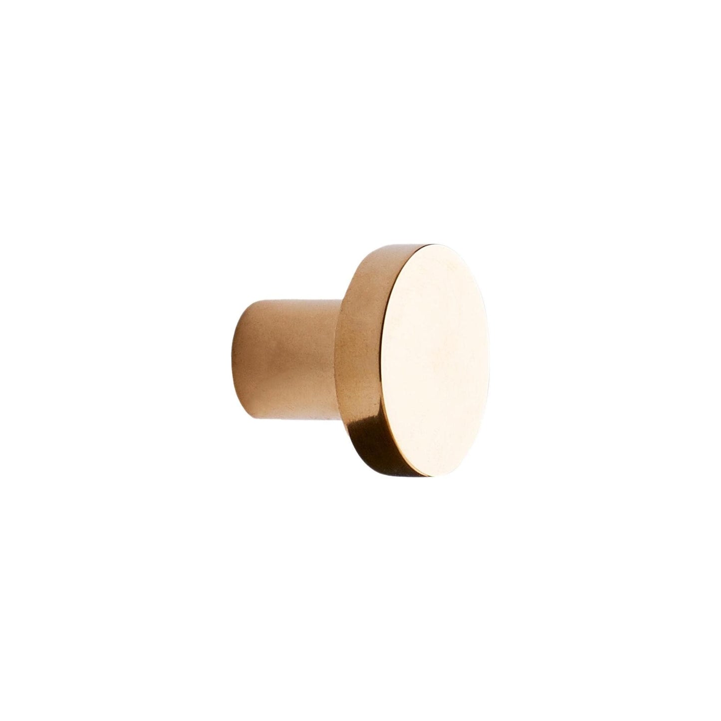 Furnipart Dot Round Knob Untreated Brass Polished 30mm