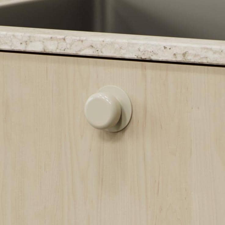 Furnipart Colette Knob Glossy Maroon, Blue & Dusty Yellow 50mm