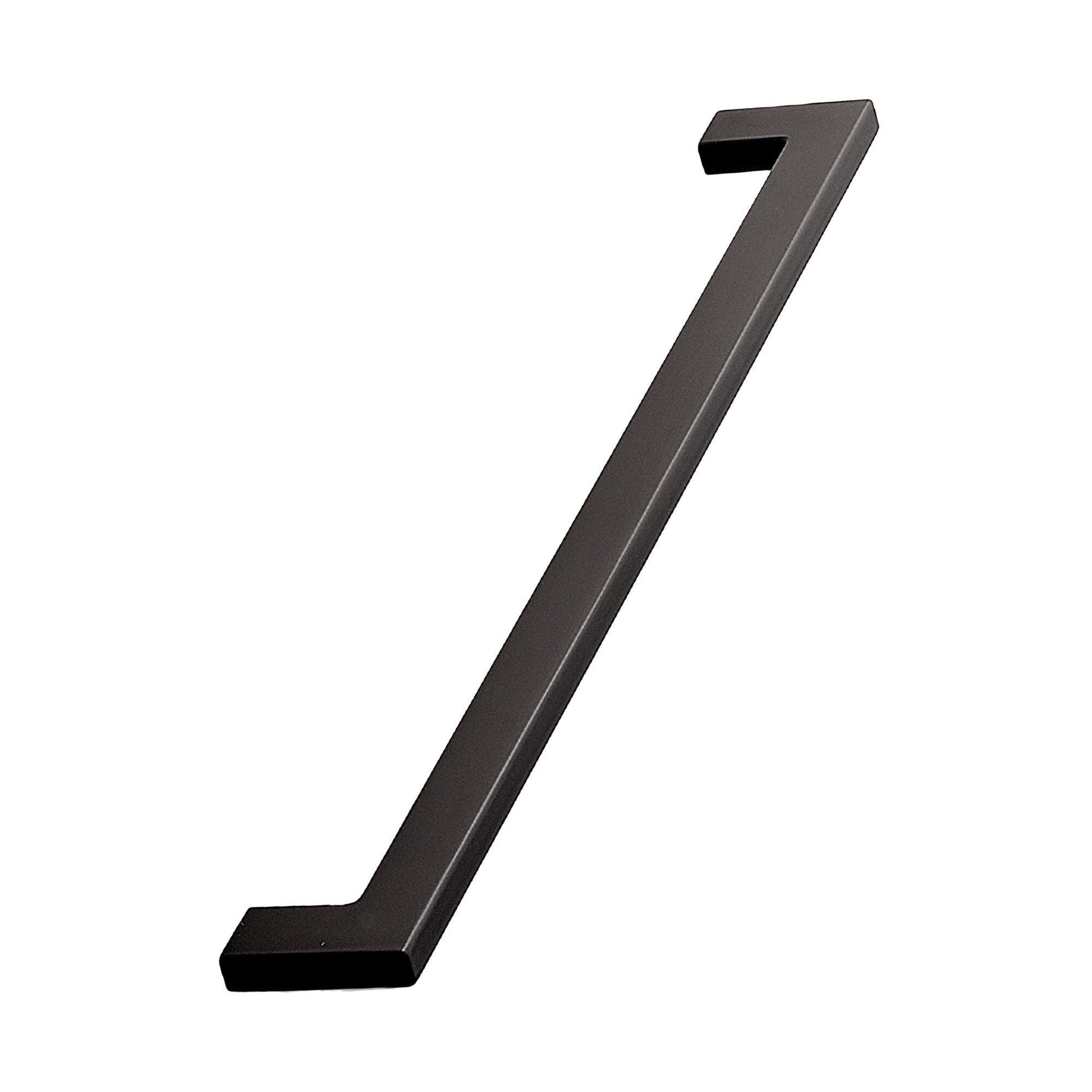 Furnipart Flat Handle Matt Black 128mm 192mm 256mm 448mm