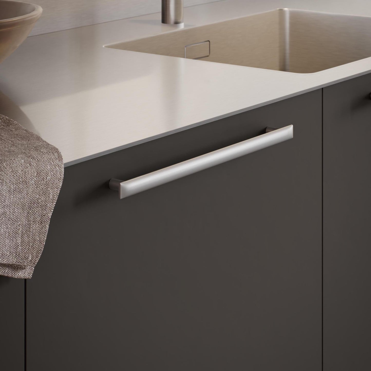 Furnipart Flow Inox Handle 160mm, 320mm & Knob