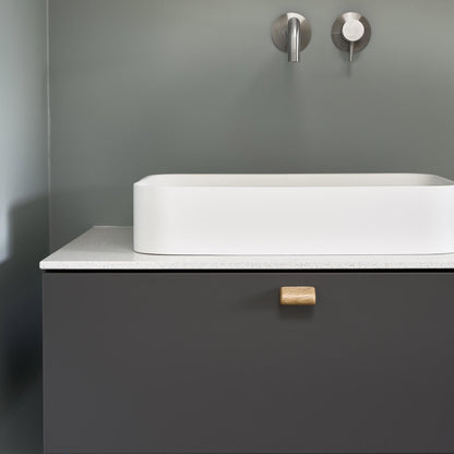 Furnipart Glove Oak Clear Lacquered Wooden Handle & Knob 32mm 160mm