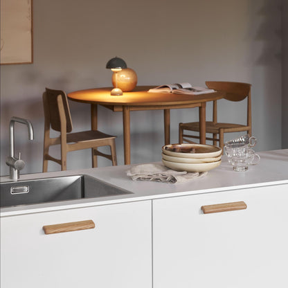 Furnipart Glove Oak Clear Lacquered Wooden Handle & Knob 32mm 160mm