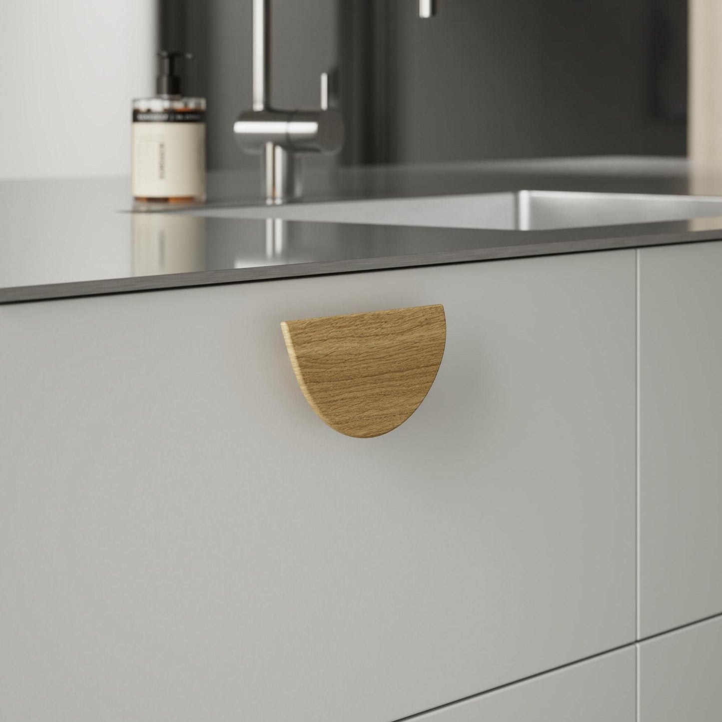 Furnipart Horizon Oak Clear Lacquered Handle Small & Large