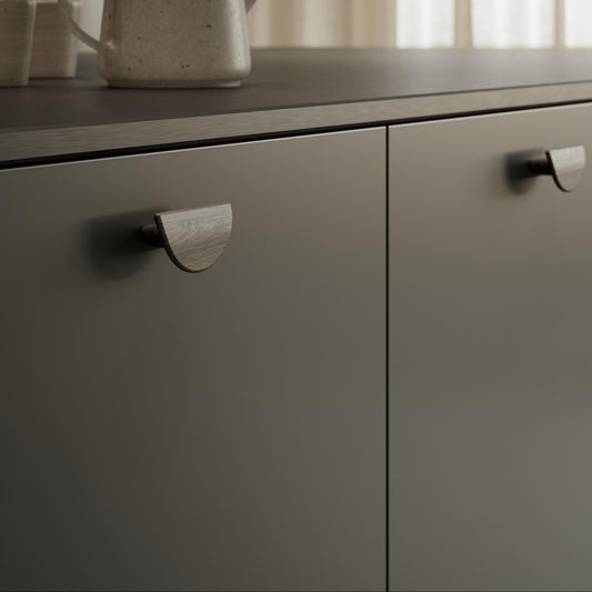 Furnipart Horizon Oak Dark Brown Handle Small & Large