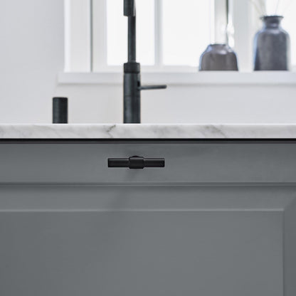 Furnipart Knot T-Knob Matt Black Stainless Steel