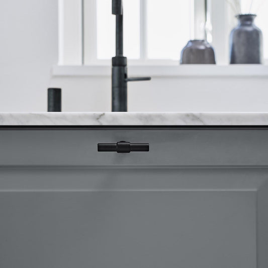 Furnipart Knot T-Knob Matt Black Stainless Steel