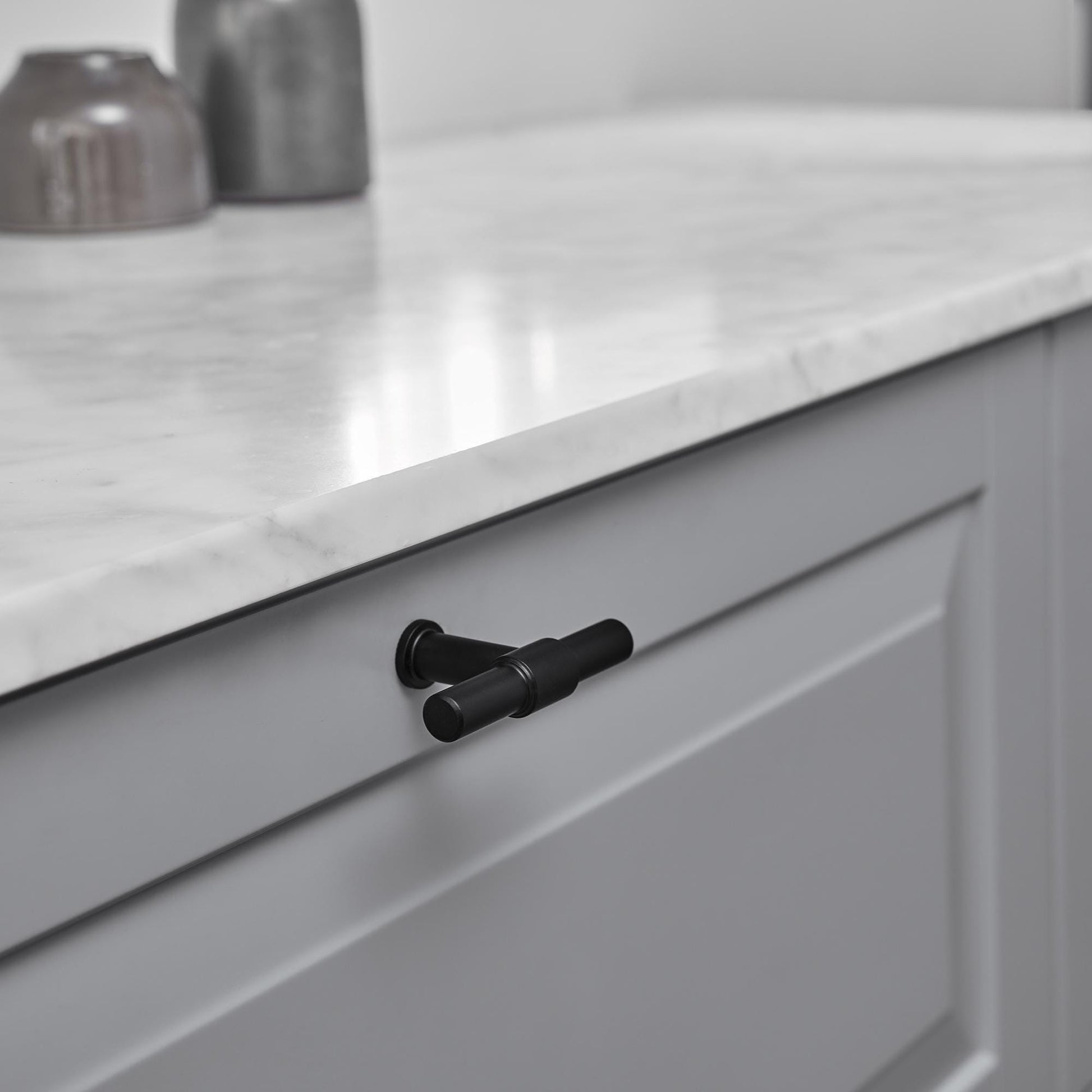Furnipart Knot T-Knob Matt Black Stainless Steel