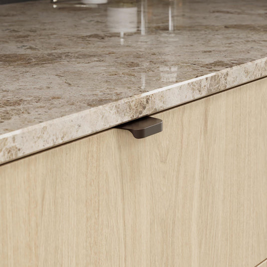 Furnipart Comet Profile Rear Mounted Handle Matt Bronze 50mm & 200mm