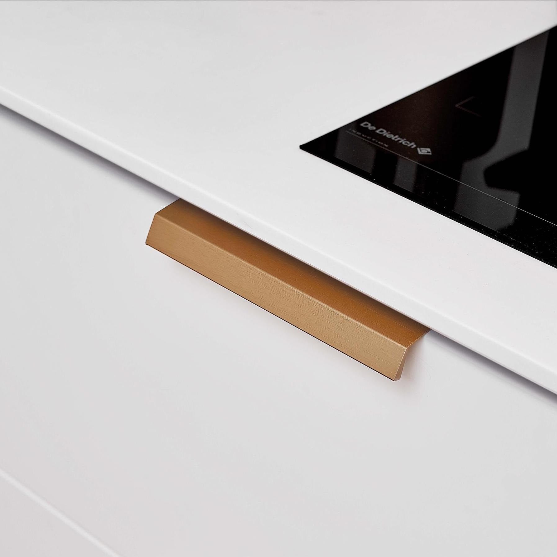 Furnipart Bench Brushed Brass Profile Trim Handle 40mm & 200mm