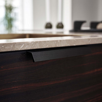 Furnipart Bench Brushed Matt Black Profile Trim Handle 40mm & 200mm